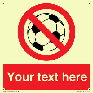 Custom No Ball Games Sign